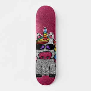 Regenbooglitter Unicorn Sparkly Pink Sparkles Sk8r Persoonlijk Skateboard