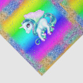 Regenbooglitter Unicorns Tissuepapier (Detail)