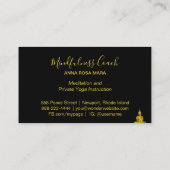 *~* Regenbooglitter. Universe Boeddha-Meditatie Visitekaartje (Achterkant)