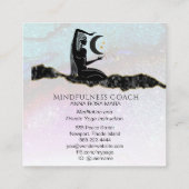 *~* Regenbooglitter. Universe GODDESS-Meditatie Vierkante Visitekaartje (Achterkant)