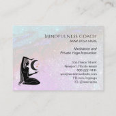 *~* Regenbooglitter Universe GODDESS Meditation Visitekaartje (Achterkant)