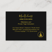 *~* Regenbooglitter Universe Meditation Buddha Visitekaartje (Achterkant)