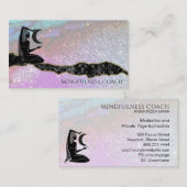 *~* Regenbooglitter Universum. GODDESS-Meditatie Visitekaartje (Voorkant / Achterkant)