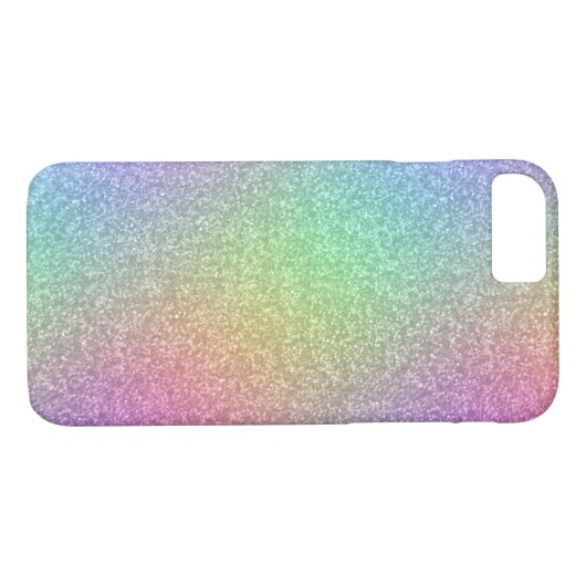 Regenbooglittereffect Case-Mate iPhone Case (Achterkant (Horizontaal))