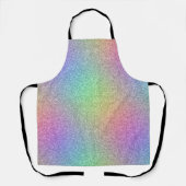 Regenbooglittereffect Schort (Voorkant)