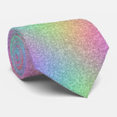 Regenbooglittereffect Stropdas (Opgerold)