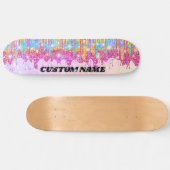 Regenbooglitterskateboard Persoonlijk Skateboard (Horizontaal)