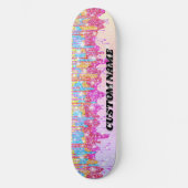 Regenbooglitterskateboard Persoonlijk Skateboard (Voorkant)