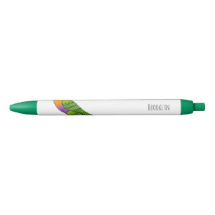 Regenbooglori tekening in cartoonstijl zwarte inkt pen