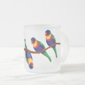 Regenbooglorikeets Matglas Koffiemok (Voorkant rechts)