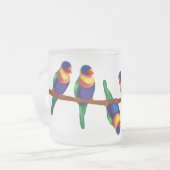 Regenbooglorikeets Matglas Koffiemok (Voorkant links)