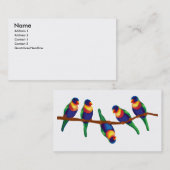 Regenbooglorikeets Visitekaartje (Voorkant / Achterkant)