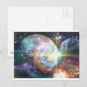 regenboogmaan briefkaart (Voorkant / Achterkant)