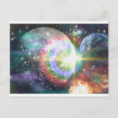 regenboogmaan briefkaart (Voorkant)