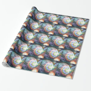 regenboogmaan cadeaupapier