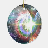 regenboogmaan keramisch ornament (Links)