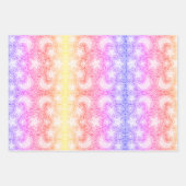 Regenboogmaan met gloeiende sterren inpakpapier vel (Voorkant 3)