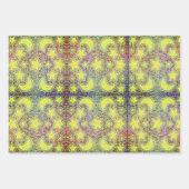 Regenboogmaan met gloeiende sterren inpakpapier vel (Voorkant 2)