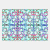 Regenboogmaan met gloeiende sterren inpakpapier vel (Voorkant)