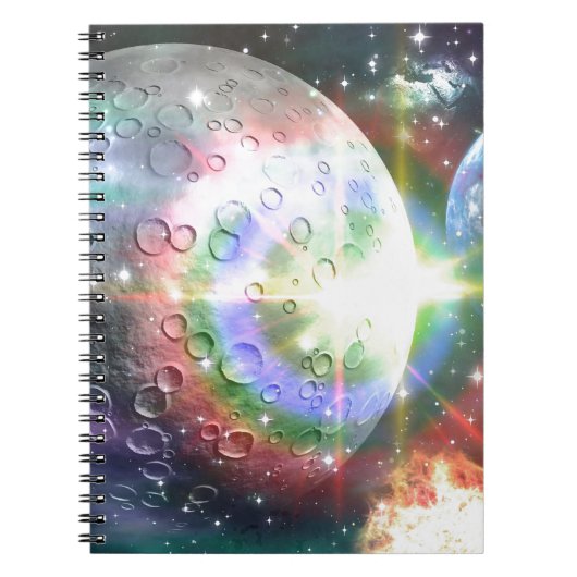 regenboogmaan notitieboek (Voorkant)