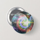 regenboogmaan ronde button 5,7 cm (Voorkant /achterkant)