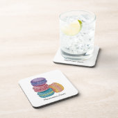 regenboogmacro's in Waterverf Bier Onderzetter (Rechterzijde)