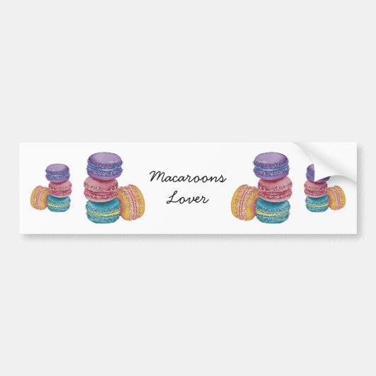 regenboogmacro's in Waterverf Bumpersticker (Voorkant)