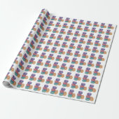 regenboogmacro's in Waterverf Cadeaupapier (Uitgerold)