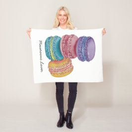 regenboogmacro's in Waterverf Fleece Deken