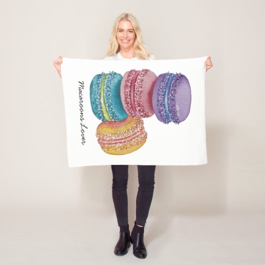 regenboogmacro's in Waterverf Fleece Deken (In situ)