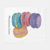 regenboogmacro's in Waterverf Fleece Deken (Voorkant (Horizontaal))