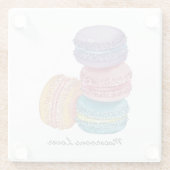 regenboogmacro's in Waterverf Glazen Onderzetter (Achterkant)