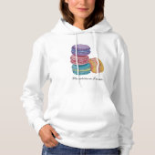regenboogmacro's in Waterverf Hoodie (Voorkant)