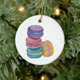 regenboogmacro's in Waterverf Keramisch Ornament