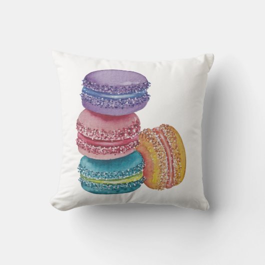 regenboogmacro's in Waterverf Kussen (Voorkant)