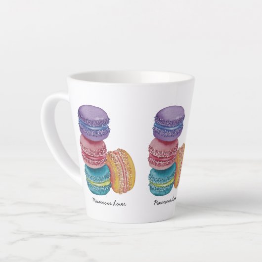 regenboogmacro's in Waterverf Latte Mok (Linkerhoek)