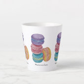 regenboogmacro's in Waterverf Latte Mok (Voorkant)