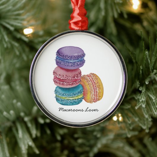 regenboogmacro's in Waterverf Metalen Ornament (Boom)