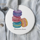 regenboogmacro's in Waterverf Ronde Button 6,0 Cm (In situ)