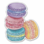 regenboogmacro's in Waterverf Sticker (Voorkant)