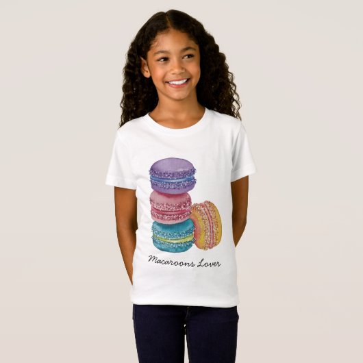 regenboogmacro's in Waterverf T-shirt (Voorkant volledig)