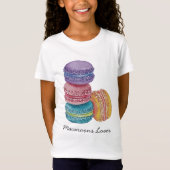 regenboogmacro's in Waterverf T-shirt (Voorkant)