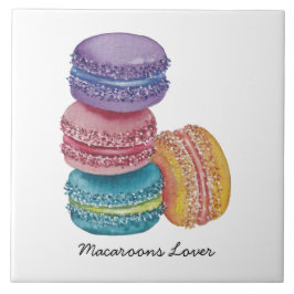 regenboogmacro's in Waterverf Tegeltje