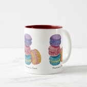 regenboogmacro's in Waterverf Tweekleurige Koffiemok (Voorkant rechts)