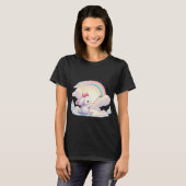 Regenboogmaker – Het Creatieve Konijn T-shirt (Voorkant volledig)