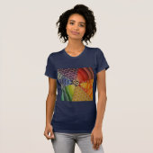 regenboogmandala t-shirt (Voorkant volledig)
