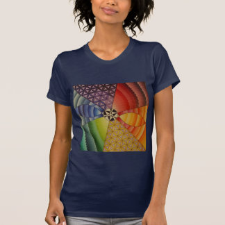 regenboogmandala t-shirt