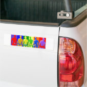 RegenboogMannen Bumpersticker (Op Truck)