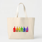 RegenboogMannen Grote Tote Bag (Voorkant)