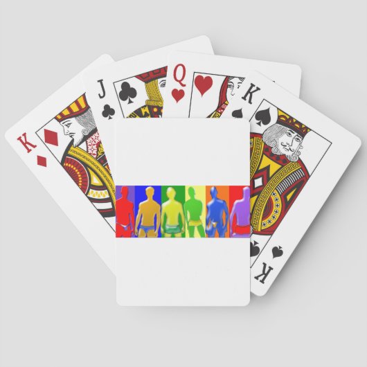RegenboogMannen Pokerkaarten (Achterkant)